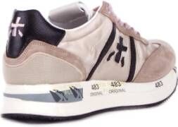 Premiata Beige Sneakers met Logo Detail Beige Dames