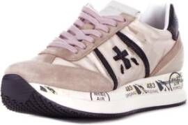 Premiata Beige Sneakers met Logo Detail Beige Dames