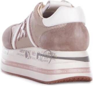 Premiata Beige Sneakers met Suède Details Beige Dames