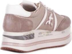 Premiata Beige Sneakers met Suède Details Beige Dames