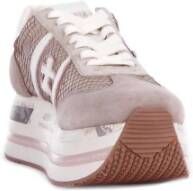 Premiata Beige Sneakers met Suède Details Beige Dames