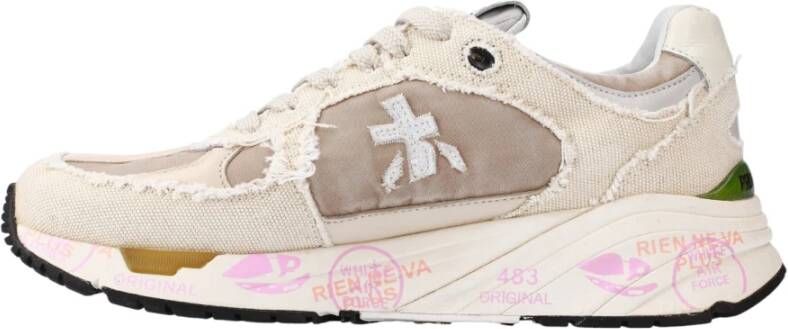 Premiata Beige Stijlvolle Sneakers Multicolor Dames