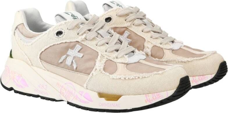 Premiata Beige Stijlvolle Sneakers Multicolor Dames