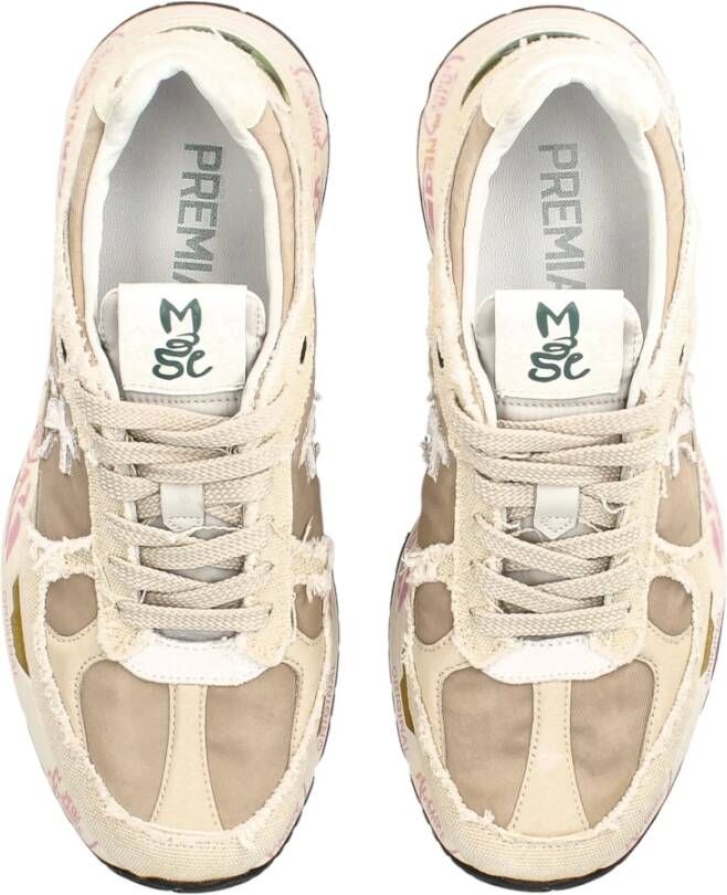 Premiata Beige Stijlvolle Sneakers Multicolor Dames