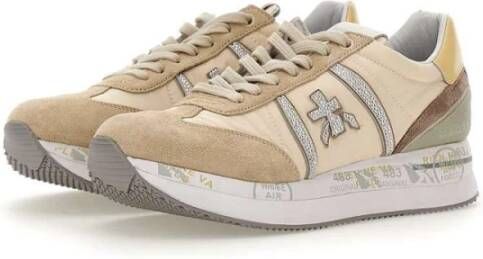 Premiata Stijlvolle Beige Sneakers voor Vrouwen Multicolor Dames