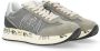 Premiata Beige Stof en Suède Sneaker Gray Dames - Thumbnail 2