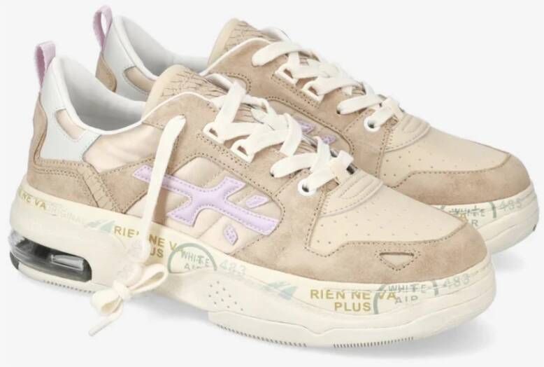 Premiata Beige Suede Sneakers Draked 367 Beige Dames