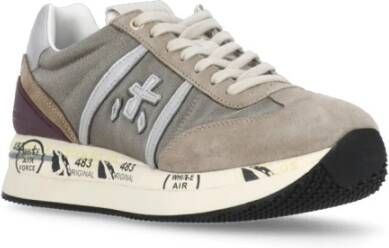 Premiata Beige Wit Leren Tech Sneakers Vrouw Multicolor Dames