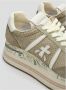 Premiata Beth Slangenhuid Sneaker Beige Dames - Thumbnail 2