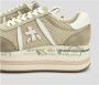 Premiata Beth Slangenhuid Sneaker Beige Dames - Thumbnail 4