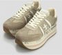 Premiata Beth Slangenhuid Sneaker Beige Dames - Thumbnail 5