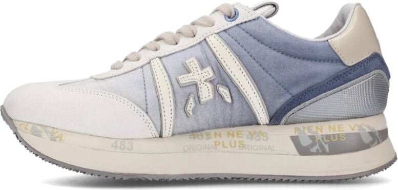 Premiata Blauw Wit Sneaker Conny Model Multicolor Dames