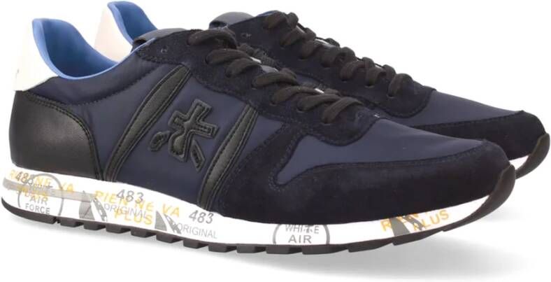 Premiata Blauwe Eric Low-Top Sneakers Blue Heren