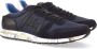 Premiata Blauwe Eric Low-Top Sneakers Blue Heren - Thumbnail 4