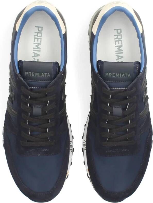 Premiata Blauwe Eric Low-Top Sneakers Blue Heren