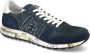 Premiata Blauwe Geperforeerde Suède Eric Sneakers Blue Heren - Thumbnail 2