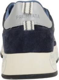 Premiata Blauwe lage sneakers met rubberen zool Blue Heren