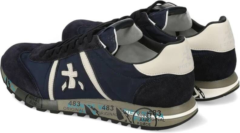 Premiata Blauwe Lucy Lage Sneakers Blue Heren