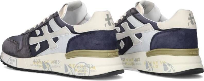 Premiata Blauwe Mick Lage Sneakers Blue Heren