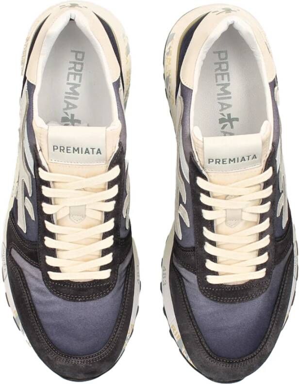 Premiata Blauwe Mick Sneakers met Kwaliteitsmaterialen Multicolor Heren