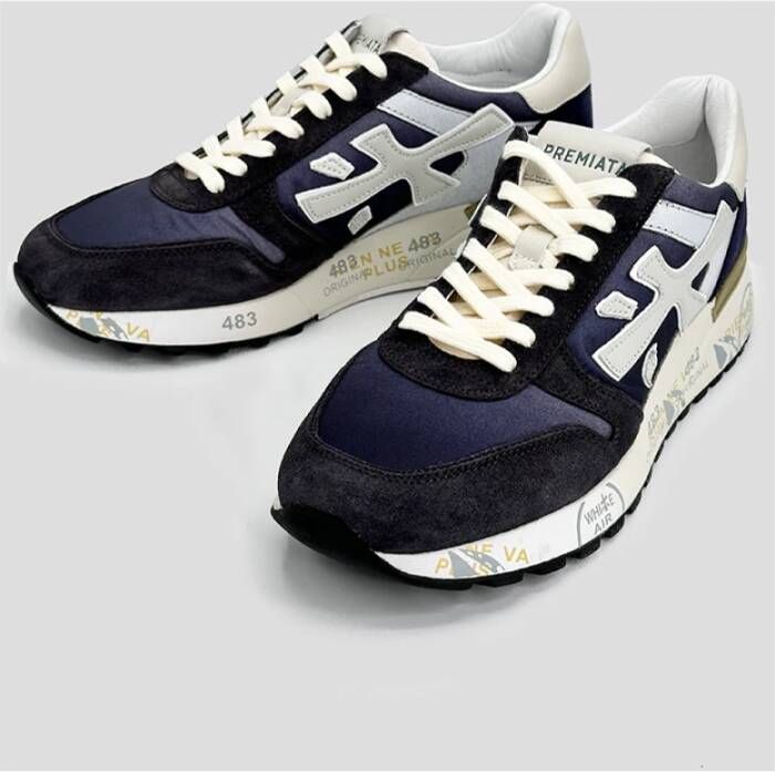 Premiata Blauwe Mick Sneakers Multicolor Heren