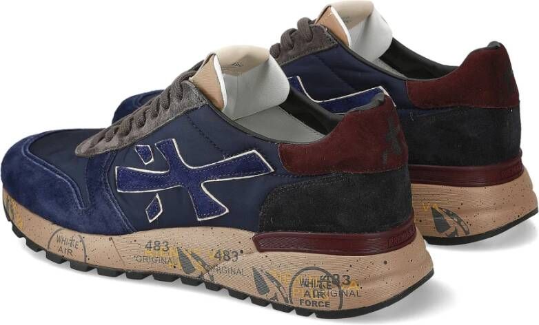 Premiata Blauwe Mick Sneakers Stijl Multicolor Heren