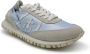 Premiata Blauwe Platte Schoenen met Paneeldesign Blue Dames - Thumbnail 2