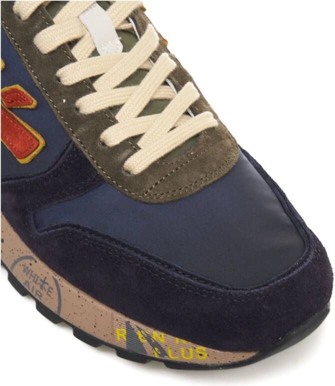 Premiata Blauwe Sneakers Aw24 Blue Heren