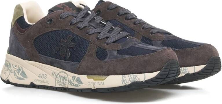 Premiata Blauwe Sneakers Aw24 Blue Heren