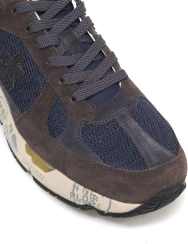 Premiata Blauwe Sneakers Aw24 Blue Heren