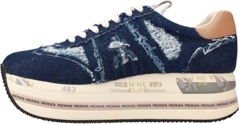 Premiata Blauwe Sneakers Blue Dames