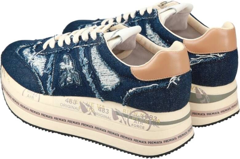 Premiata Blauwe Sneakers Blue Dames