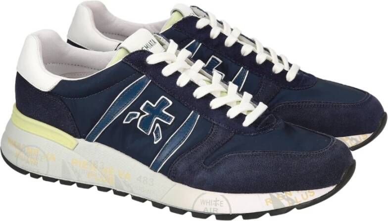 Premiata Blauwe Sneakers Blue Heren