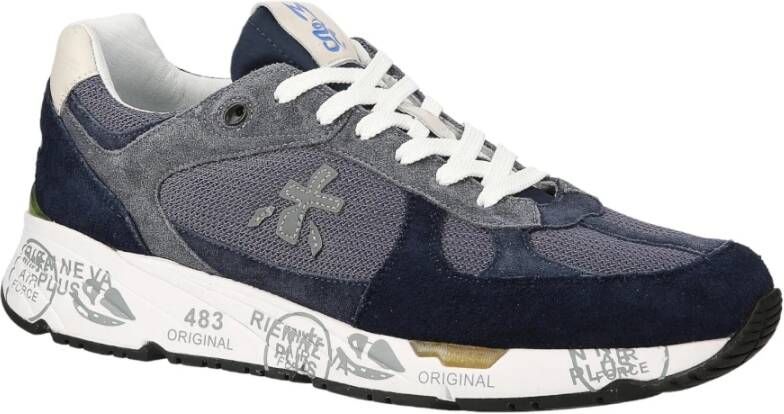 Premiata Blauwe Sneakers Blue Heren