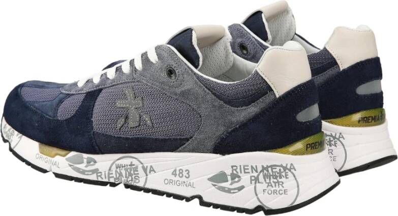 Premiata Blauwe Sneakers Blue Heren