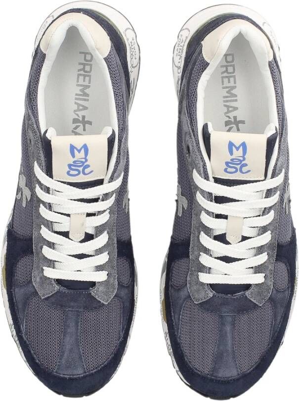 Premiata Blauwe Sneakers Blue Heren