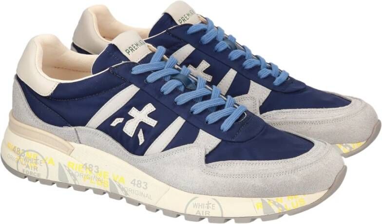 Premiata Blauwe Sneakers Blue Heren