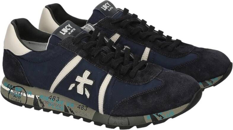 Premiata Blauwe Sneakers Blue Heren