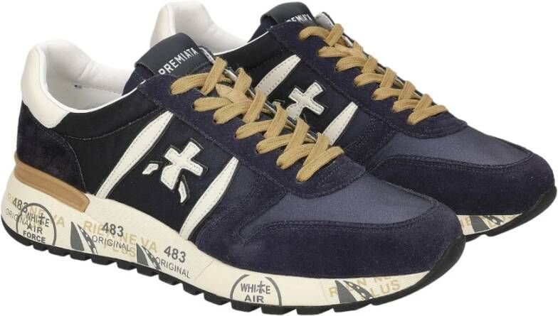 Premiata Blauwe Sneakers Blue Heren