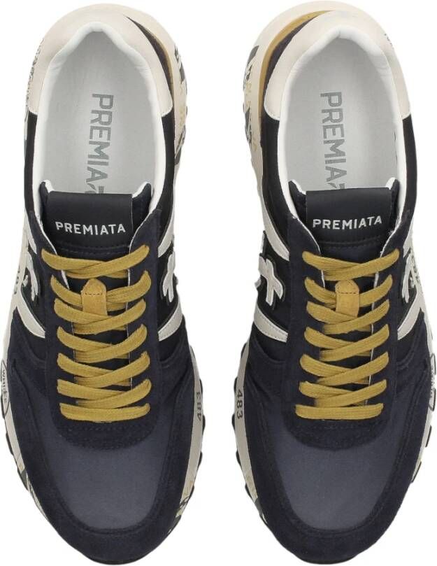 Premiata Blauwe Sneakers Blue Heren