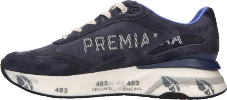 Premiata Blauwe Sneakers Blue Heren