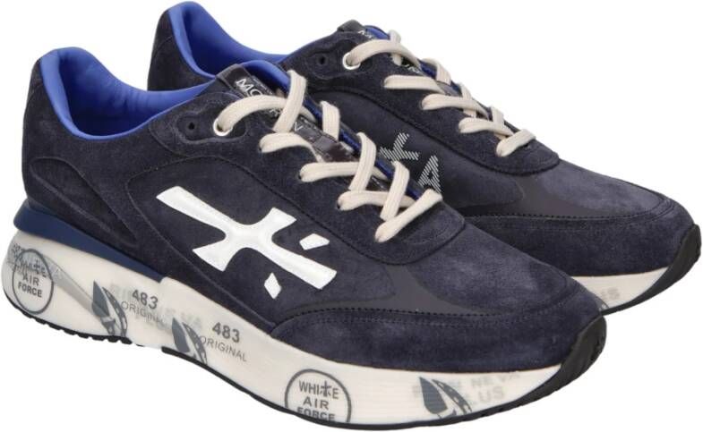 Premiata Blauwe Sneakers Blue Heren