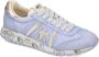 Premiata Lichtblauwe Sneakers met Logo Patch Blue Dames - Thumbnail 11