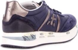 Premiata Blauwe Sneakers met Logo Details Blue Dames