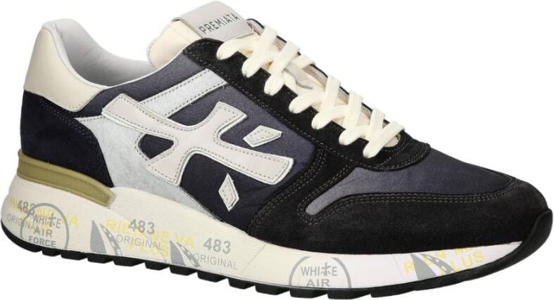 Premiata Blauwe Sneakers Multicolor Heren