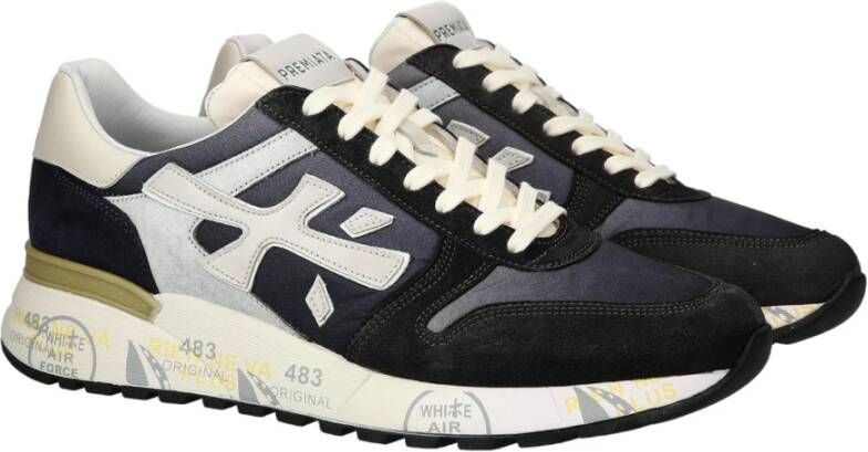 Premiata Blauwe Sneakers Multicolor Heren