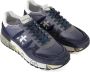 Premiata Blauwe Sneakers van Suède en Nylon met Logo Print Blauw Heren - Thumbnail 9