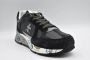 Premiata Blauwe Suède en Stoffen Sneakers Black Heren - Thumbnail 2