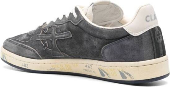 Premiata Blauwe Suède Veterschoenen Blue Heren