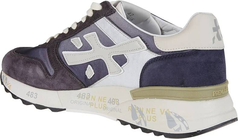 Premiata Blauw Wit Mick Sneakers Blue Heren